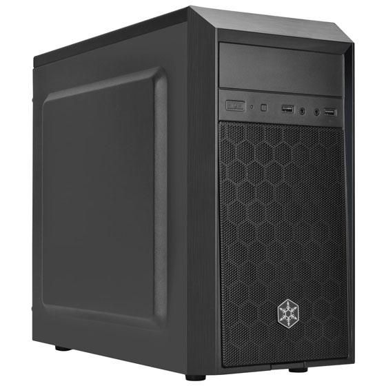 SILVERSTONE Precision PS16 - Tower - micro ATX - ohne Netzteil (ATX / PS/2) - USB/Audio (SST-PS16B)