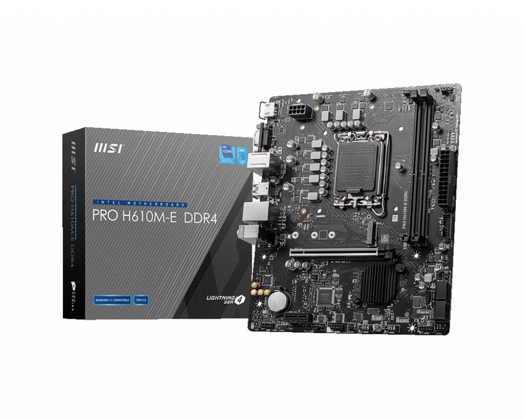 MSI PRO H610M-E carte mère Intel H610 LGA 1700 micro ATX