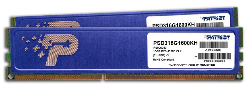 Patriot-Memory PSD316G1600KH W128283380 16Gb Ddr3-1600 Memory Module 