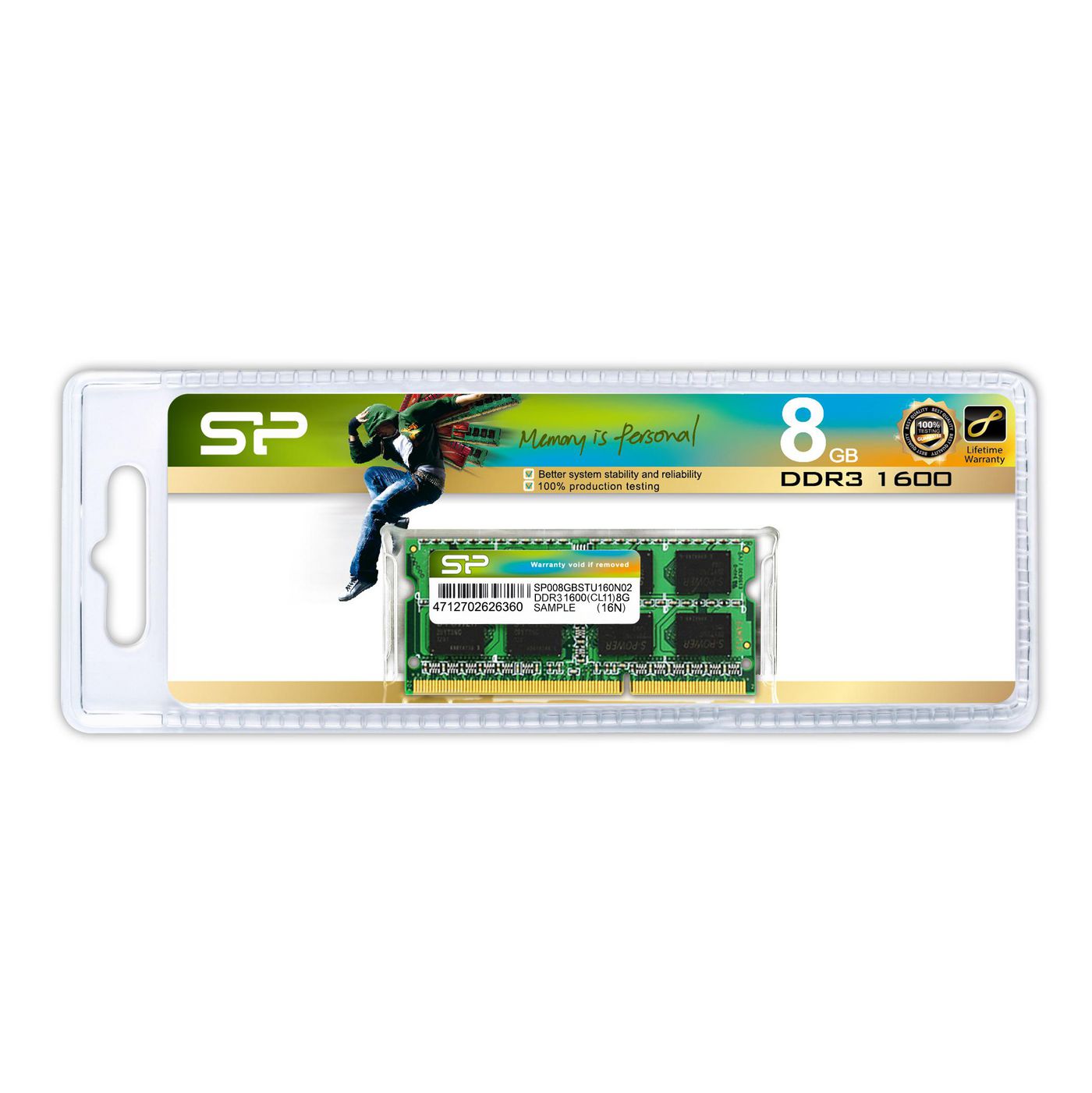 Silicon-Power SP008GBSTU160N02 W128283520 8Gb Ddr3 1600 Mhz Memory 