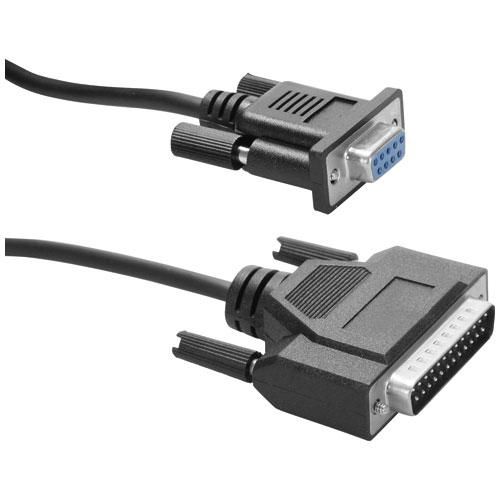 Icidu 148072 W128251666 Serial Modem Cable, Black, 