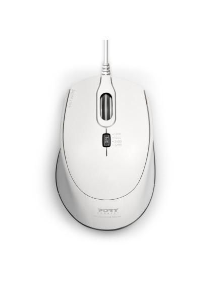 PORT DESIGNS MOUSE OFFICE PRO SILENT WIRED -Ã‚Â WHITE