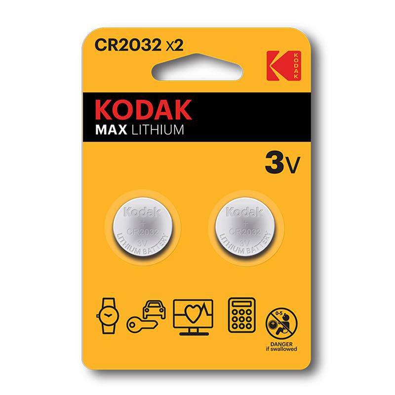 Kodak 30417687 W128252893 Cr2032 Single-Use Battery 