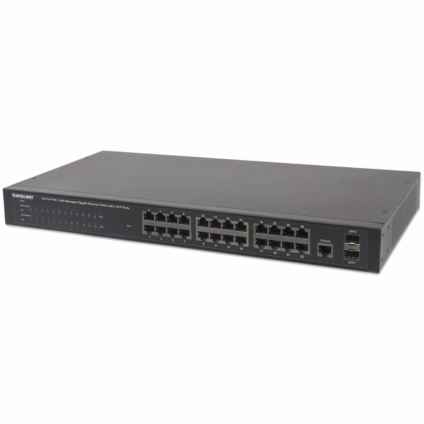 Intellinet 560559 W128253468 24-Port Gigabit Ethernet Poe+ 