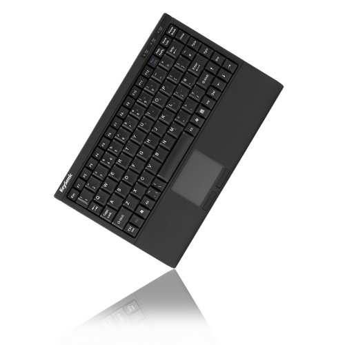 KEYSONIC ACK-540U+ (US), Tastatur, Mini, Touchpad, SoftSkin, USB, US