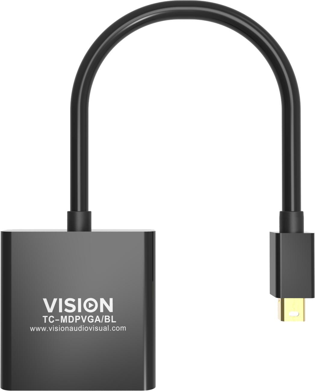 VISION Professional - Videokabel - Mini DisplayPort (M) bis HD-15 (VGA) (M) - Schwarz