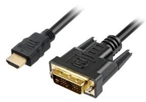 SHA HDMI -> DVI-D (18+1) bk 1,0m