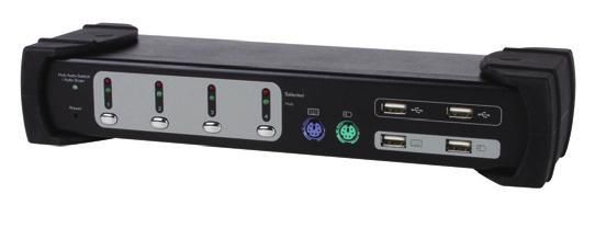 Equip 331544 W128285146 Dual Monitor 4-Port Combo Kvm 
