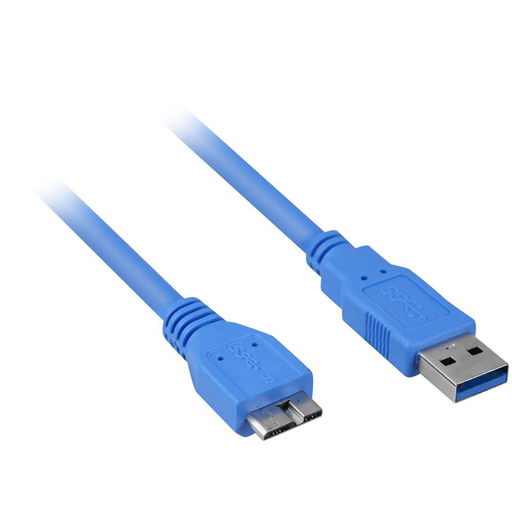 Sharkoon 4044951010929 W128285790 Micro Usb 3.0 Usb Cable 3 M 