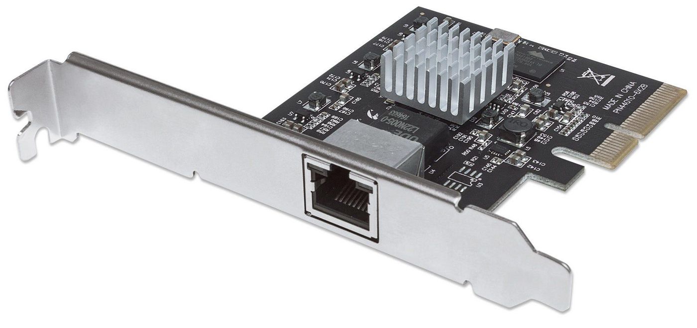 INTELLINET 10 Gigabit PCI Express Network Card, 10GBASE-T, 5GBASE-T, 2.5GBASE-T, 1-Port PCI Express