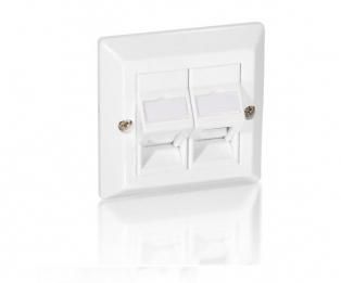 Equip 760301 Placca copripresa e copri interruttori Bianco