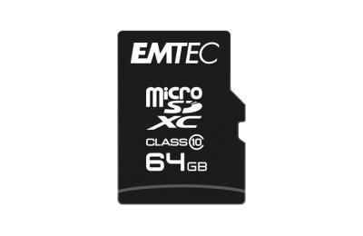 Emtec ECMSDM64GXC10CG W128287026 M64Gxc10Cg 64 Gb Microsdhc 