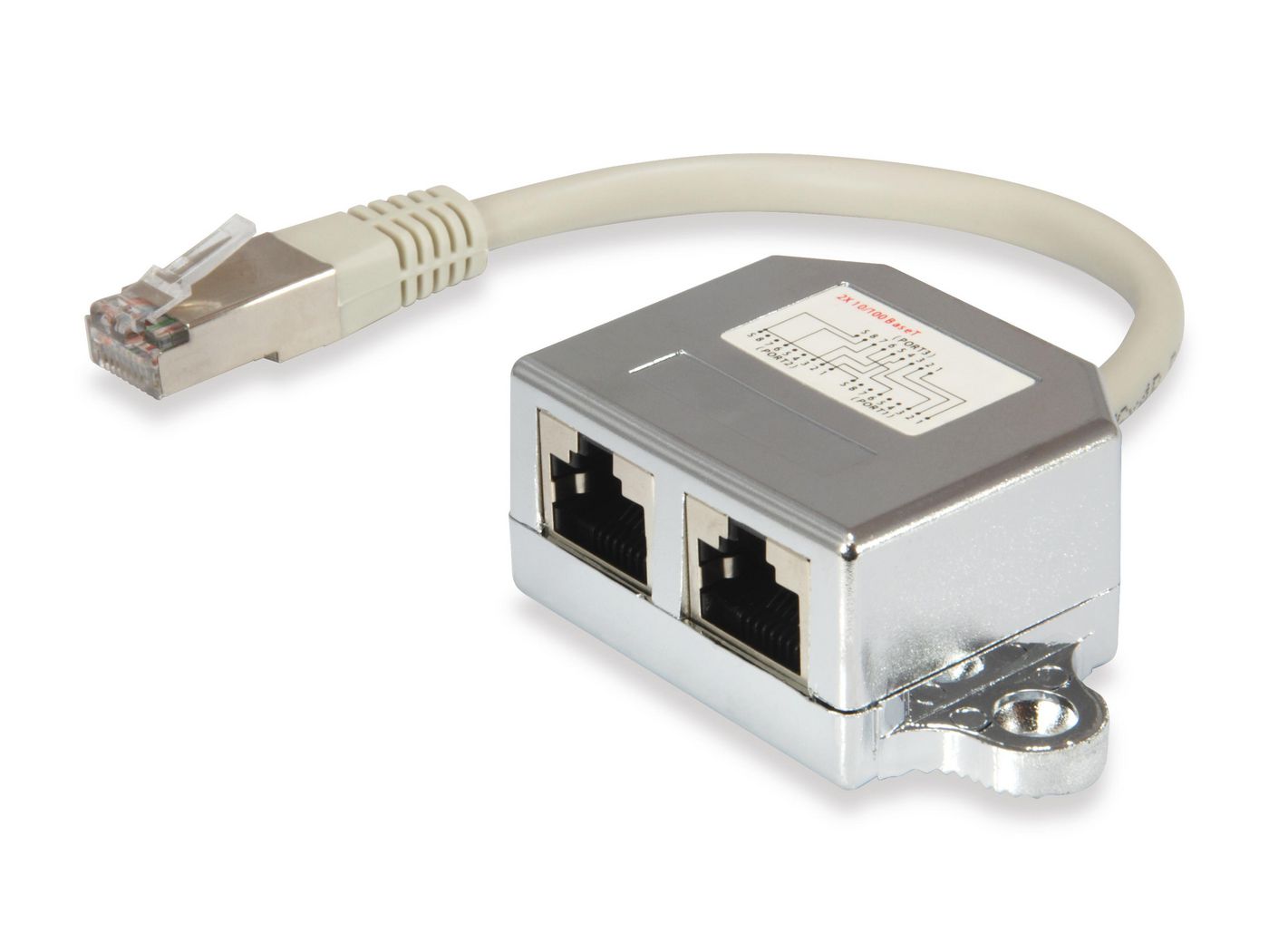 2-Port Cat.5E Rj45 Splitter