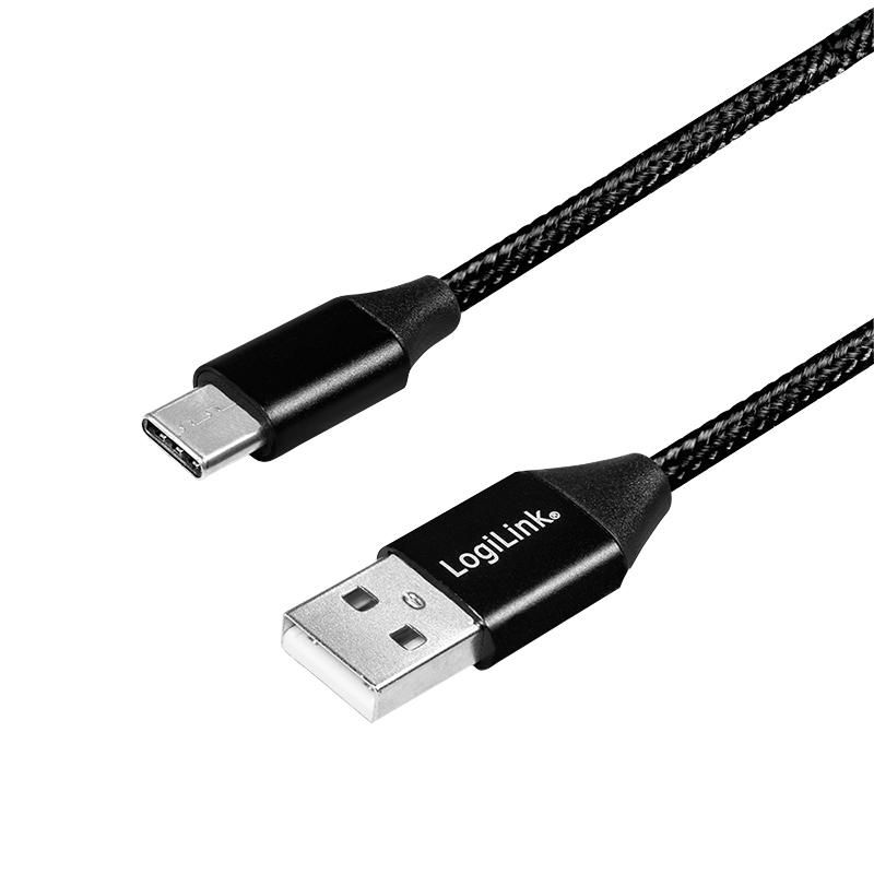 LOGILINK USB-Stecker USB 2.0 zu USB-C 1,0m