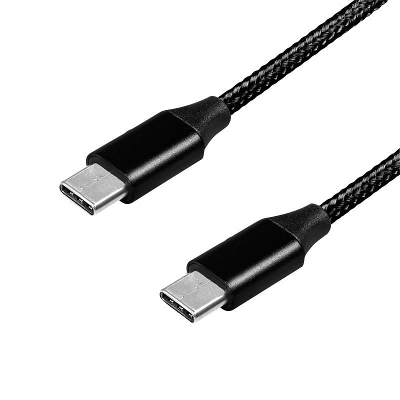 LOGILINK USB 2.0 Kabel, USB-C zu USB-C, schwarz, 1,0m