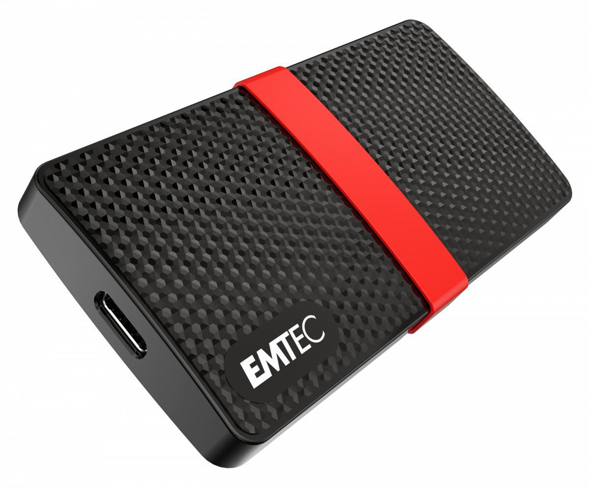 Emtec ECSSD256GX200 W128287796 X200 256 Gb Black, Red 