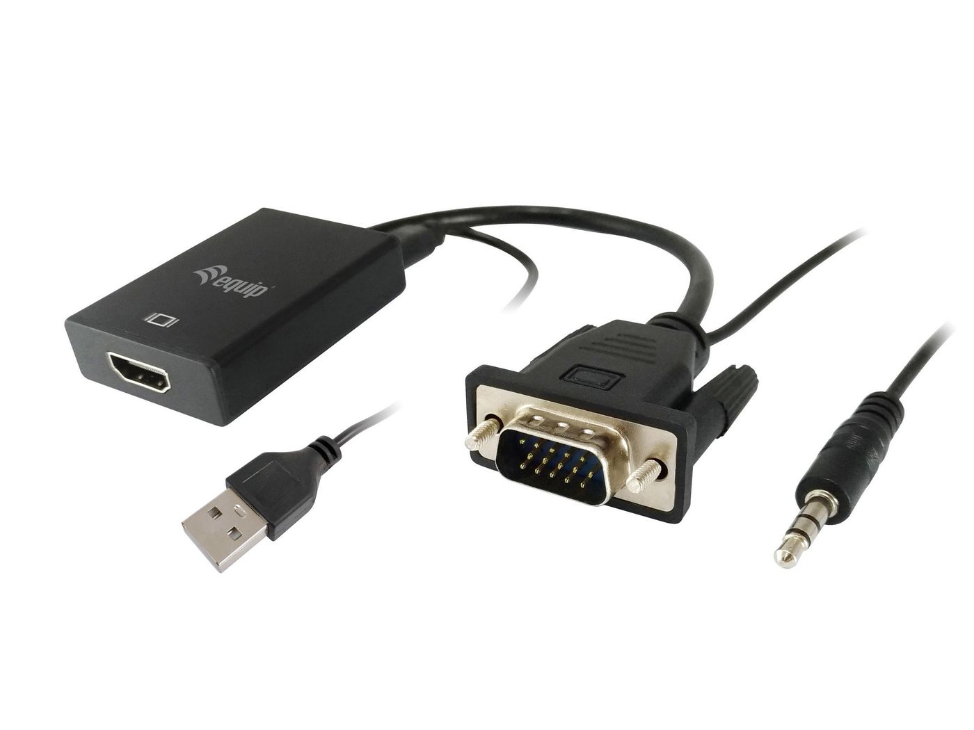 Equip 119038 W128287915 Vga To Hdmi Adapter With Audio 
