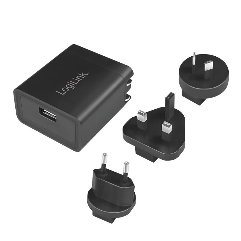LogiLink PA0187 W128288288 Usb Socket Travel Adapter For 