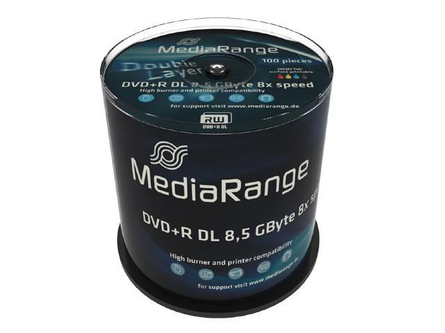 MediaRange MR471 W128288427 Blank Dvd 8.5 Gb Dvd+R Dl 100 