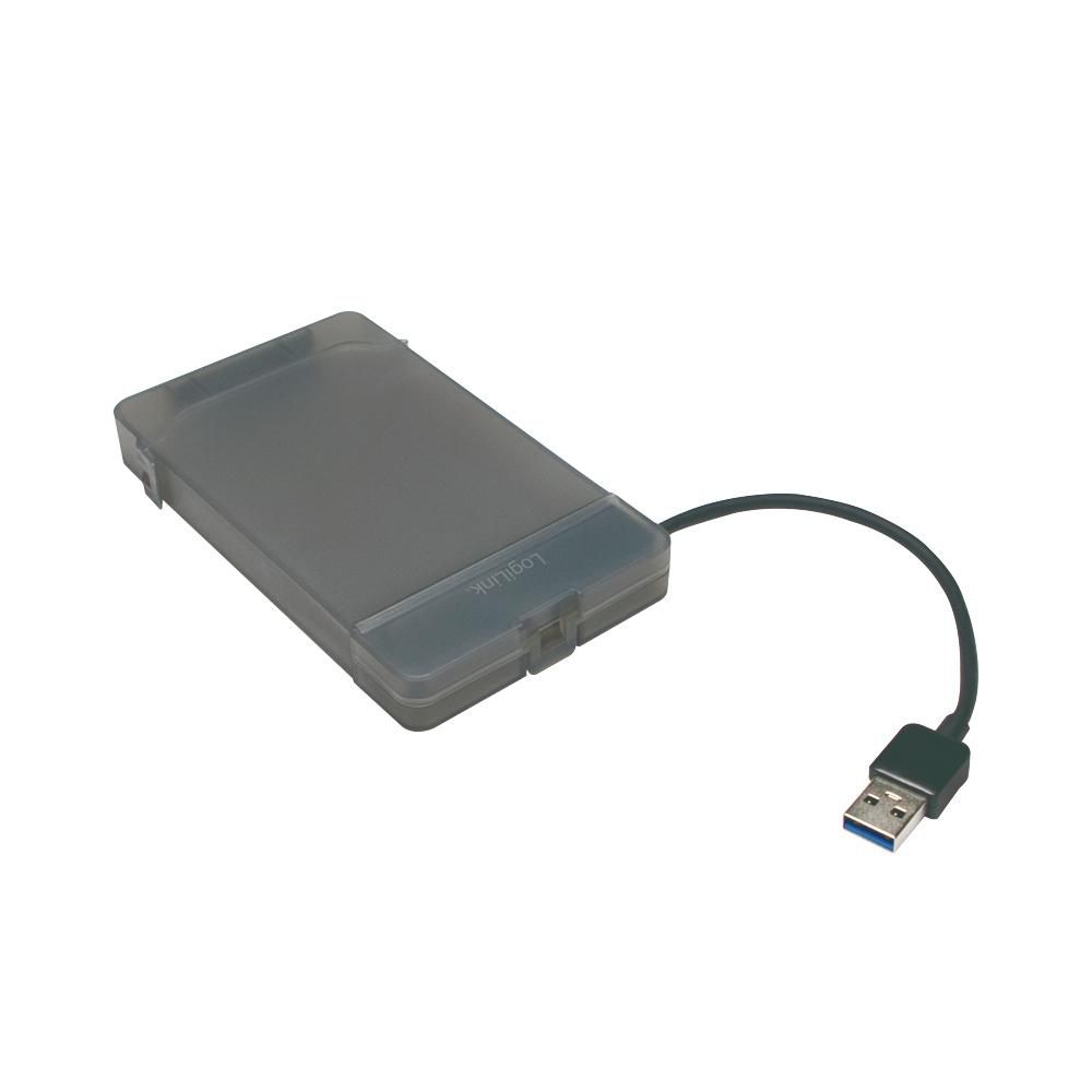LOGILINK AU0037 - Festplatte - SSD - Serial ATA III - 3.0 (3.1 Gen 1) - USB Type-A - Grau