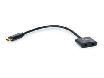 EQUIP Adapterkabel USB-C -> DAC- Audio    St/Bu 3.5mm     sw