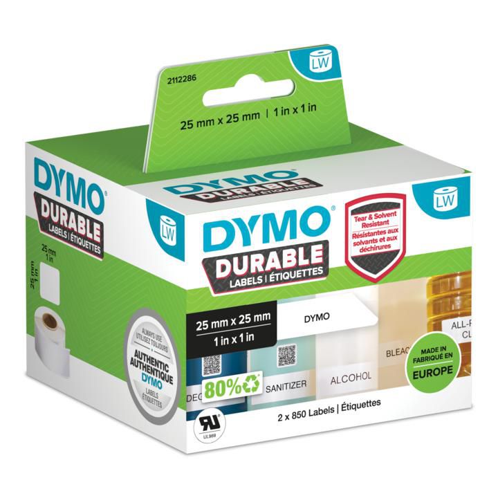 DYMO 2112286 W128289397 Durable White Self-Adhesive 