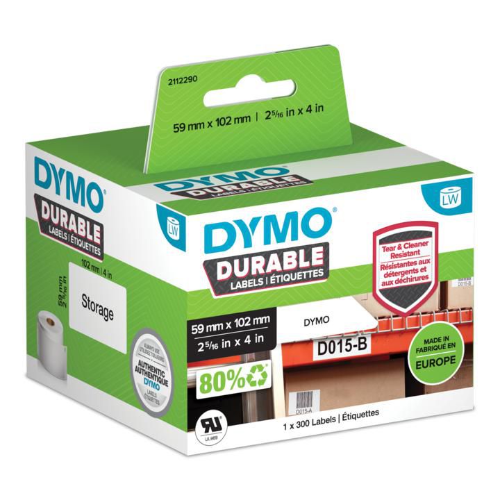 DYMO 2112290 W128289398 Durable White Self-Adhesive 