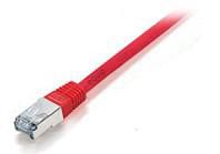 Kabel NW Cat.5e S/FTP - 00,50m / rot / equip Blister