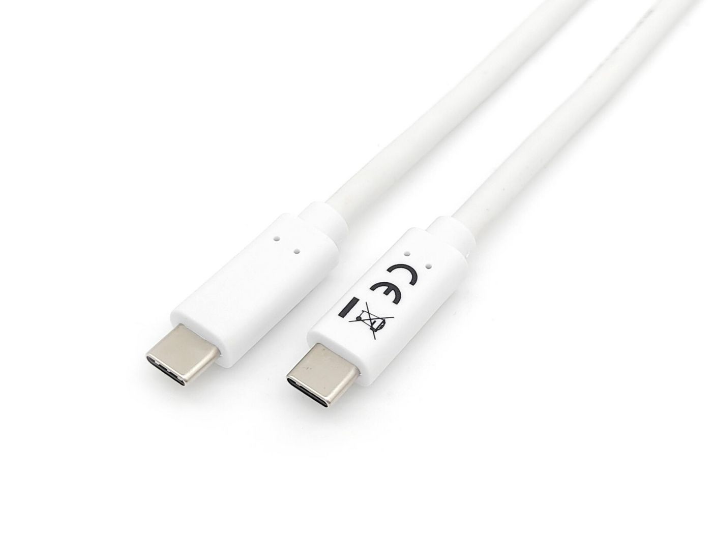 EQUIP - USB-Kabel - USB-C (M) bis USB-C (M) - USB 3.2 - 3 A - 2 m - weiß