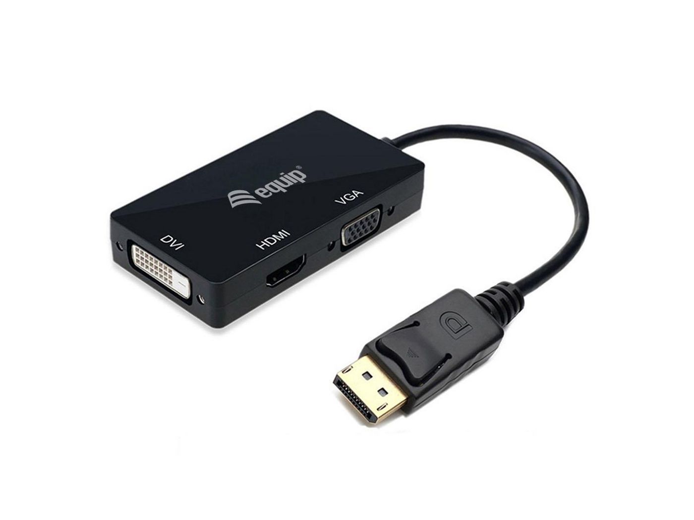 EQUIP Displayport->HDMI/VGA/DVI Adapter St/Bu