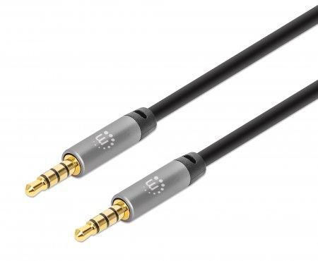 Manhattan 355988 W128290651 Stereo Audio 3.5Mm Cable, 1M, 