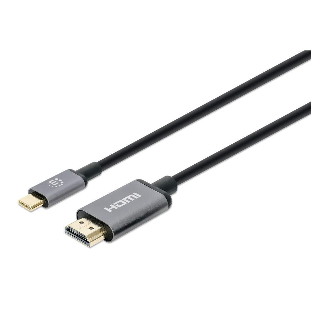 MANHATTAN 4K@60Hz USB-C auf HDMI-Kabel Stecker/Stecker 1m