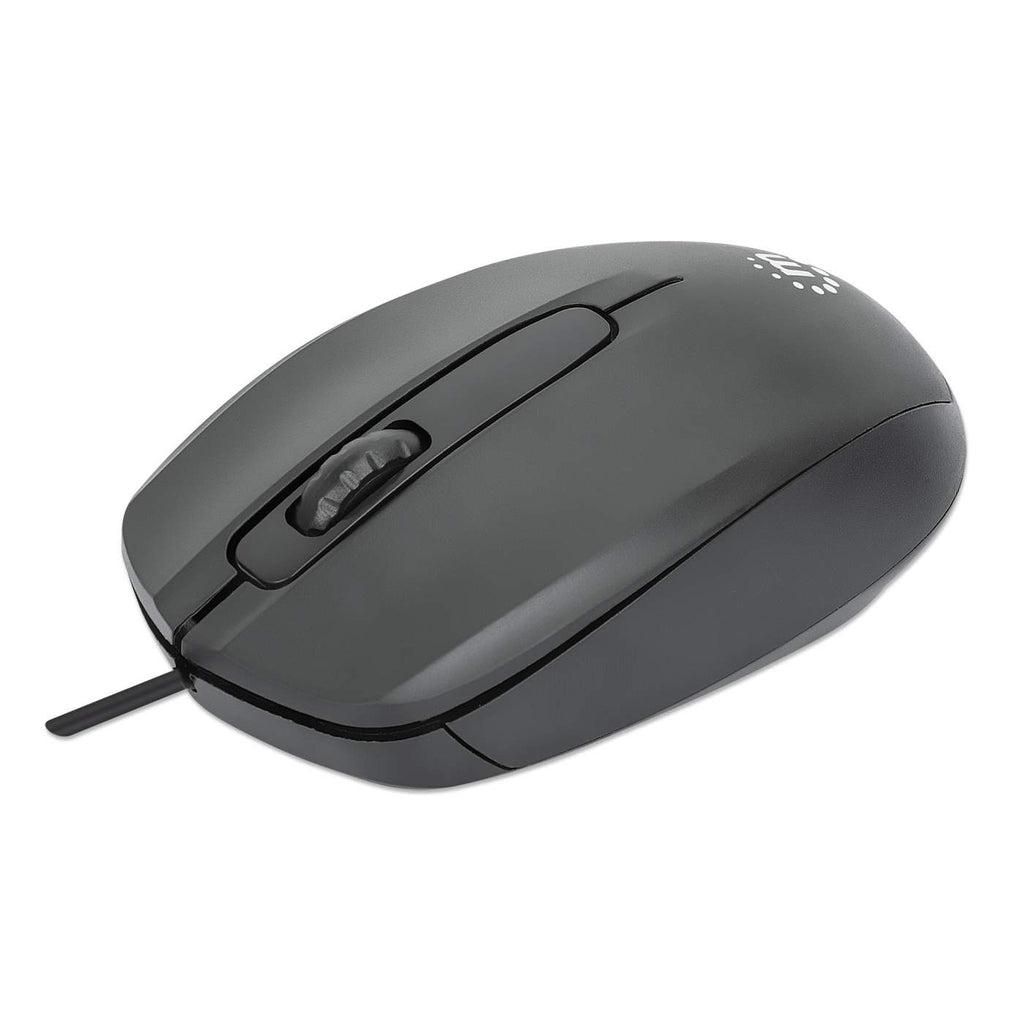 Manhattan 190190 W128290811 Comfort Ii Usb Wired Mouse, 