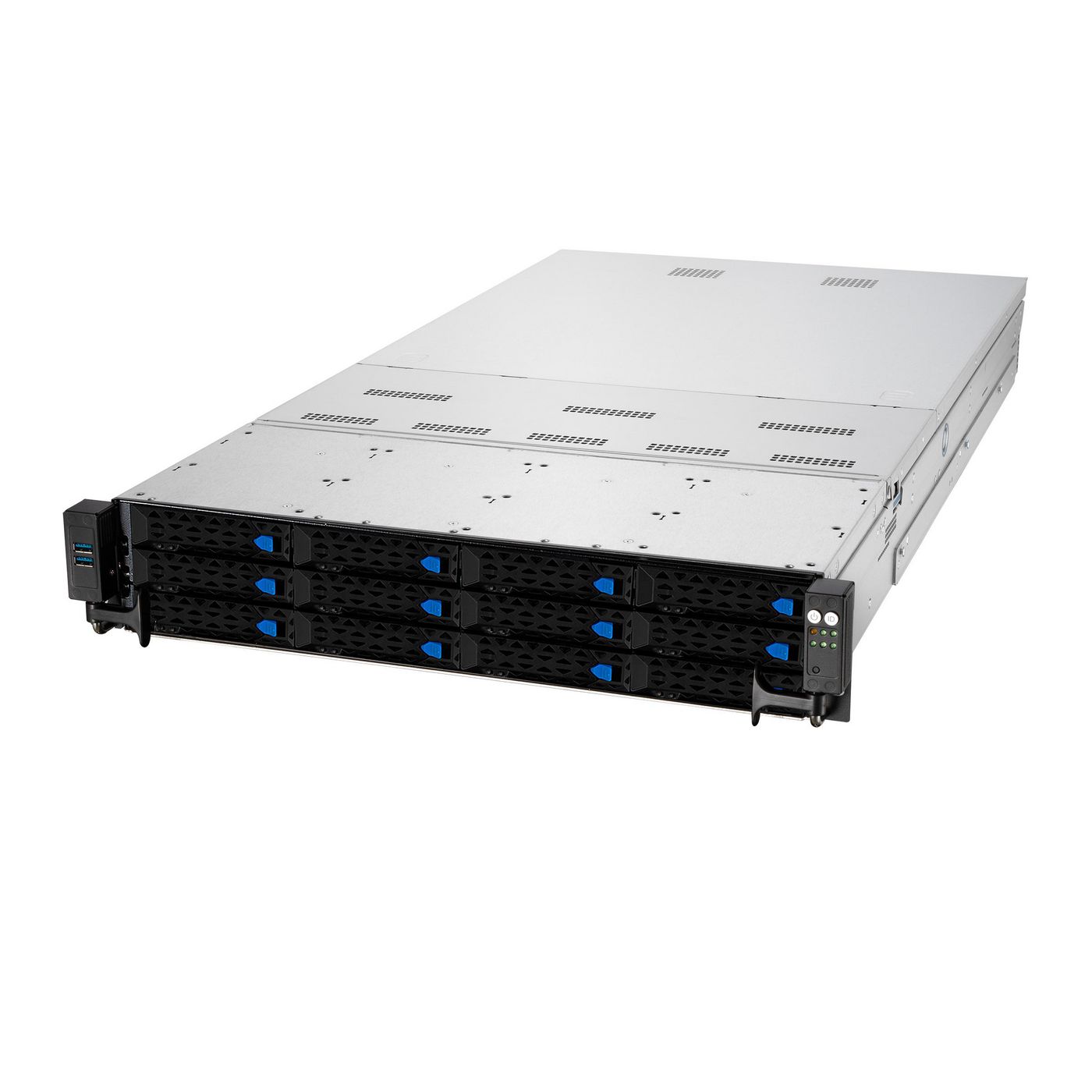 ASUS RS720-E10-RS12/10G/2.4KW/8NVME/GPU Server Rack Barebone