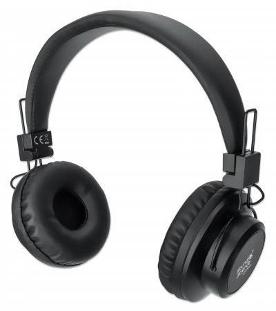 MANHATTAN Bluetooth On-Ear Headset Mikro FM-Radio schwarz