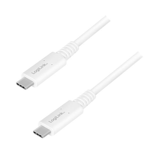 LogiLink CU0180 W128291213 Usb Cable 0.8 M Usb C White 