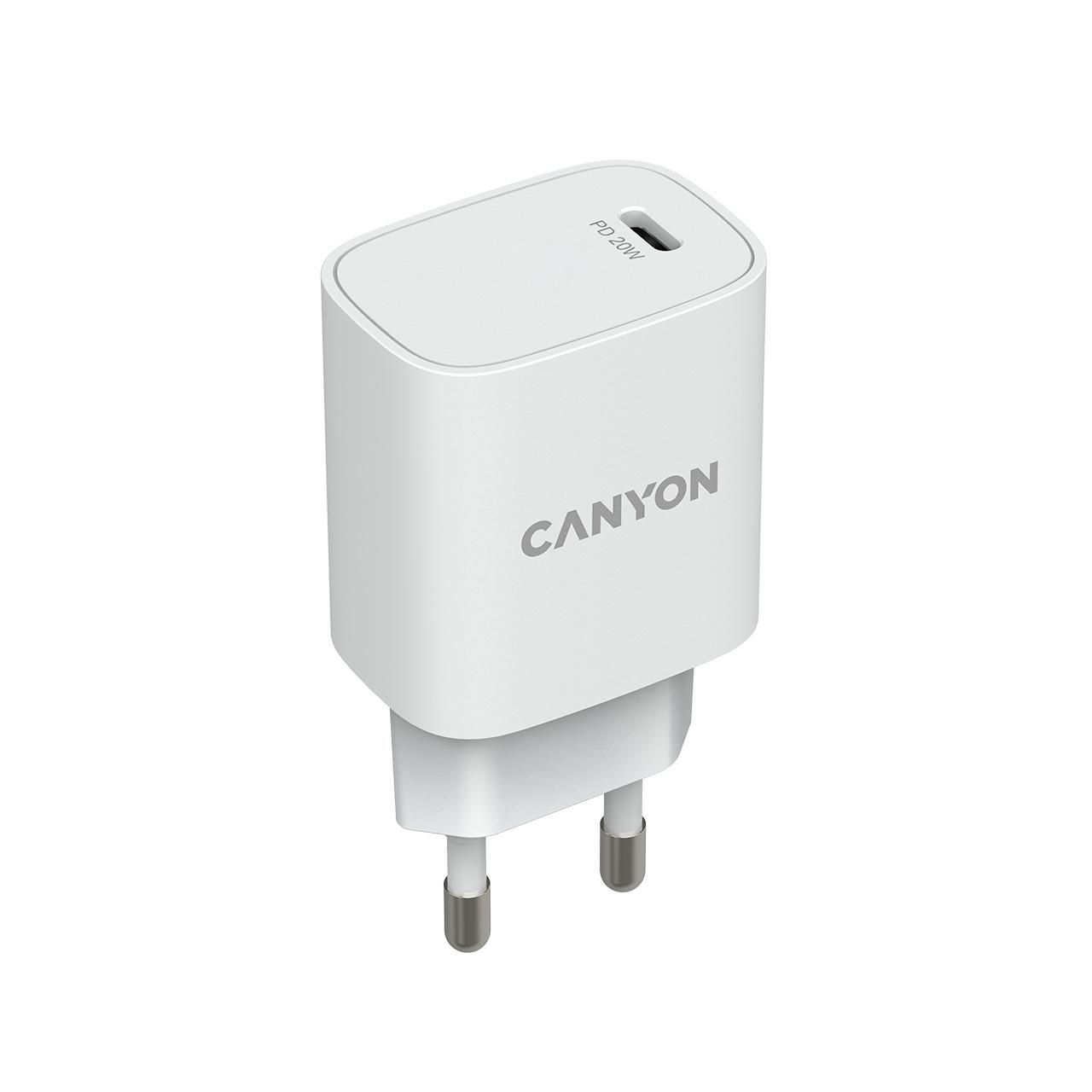 Canyon CNE-CHA20W02 W128291434 Mobile Device Charger White 