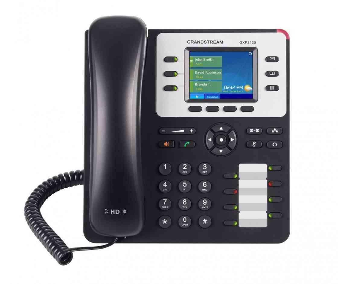 GRANDSTREAM GXP-2130 VoIP SIP Telefon, Farbdisplay, 8 BLF Tasten