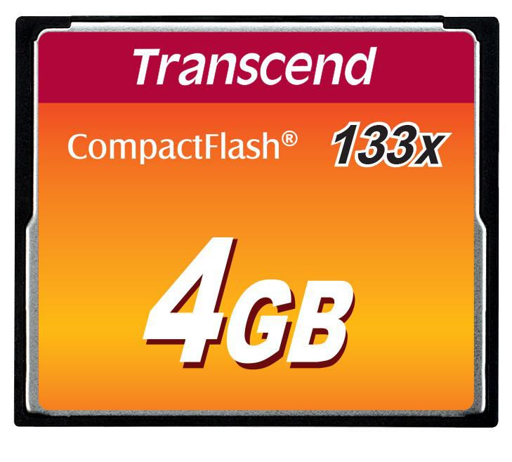 Transcend TS4GCF133 W128291690 Compactflash 133X 4Gb 