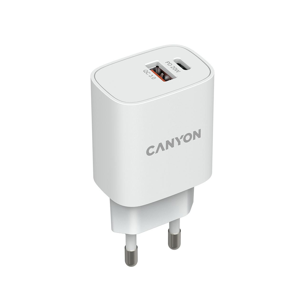 Canyon CNE-CHA20W04 W128291957 Mobile Device Charger White 