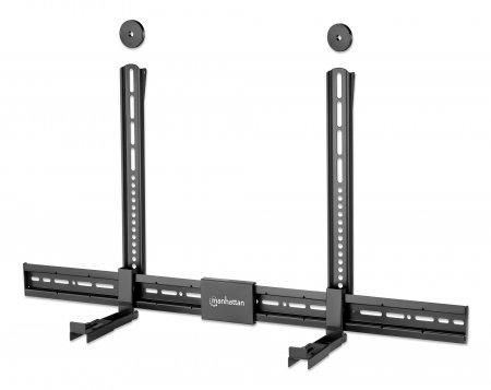 Manhattan 461849 supporto da parete per casse acustiche Plastica, Acciaio Nero