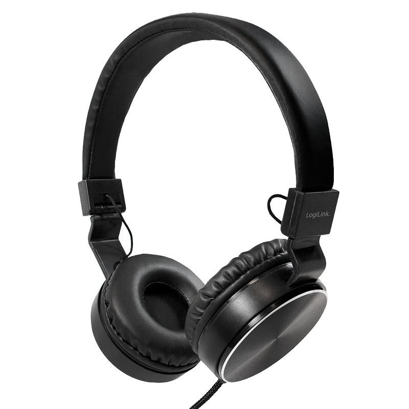 LogiLink HS0049BK W128292099 HeadphonesHeadset Wired 