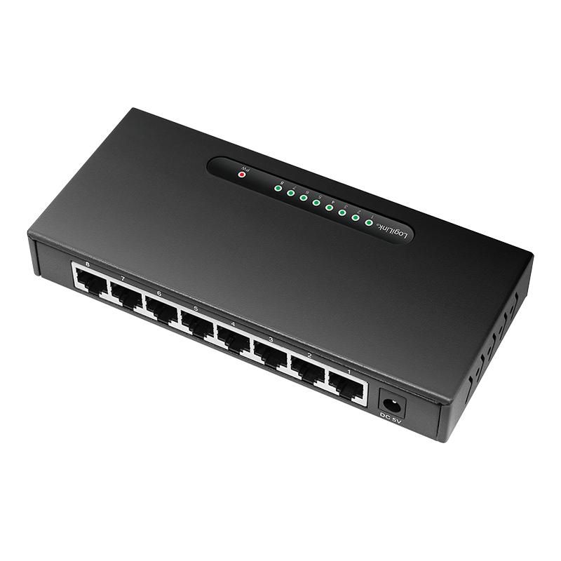 LOGILINK Desktop Gigabit Ethernet Switch 8-port, metal