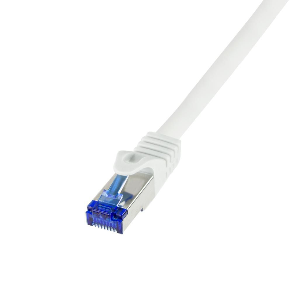 LogiLink C6A021S W128292152 Networking Cable White 0.5 M 
