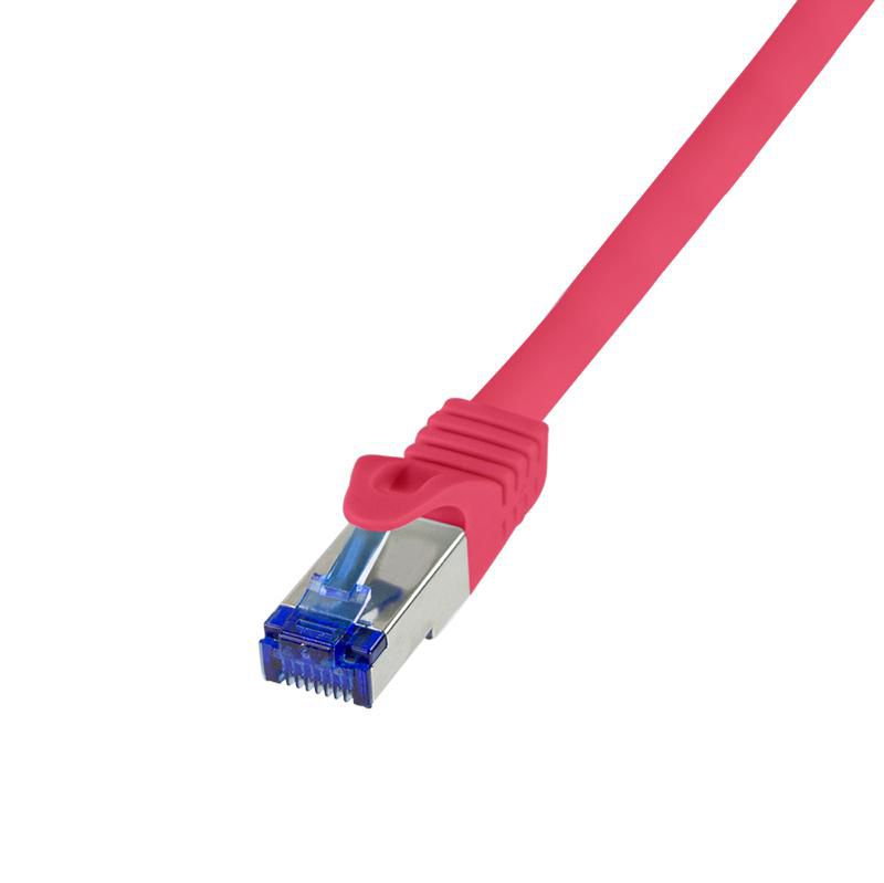 LogiLink C6A024S W128292190 Networking Cable Red 0.5 M 