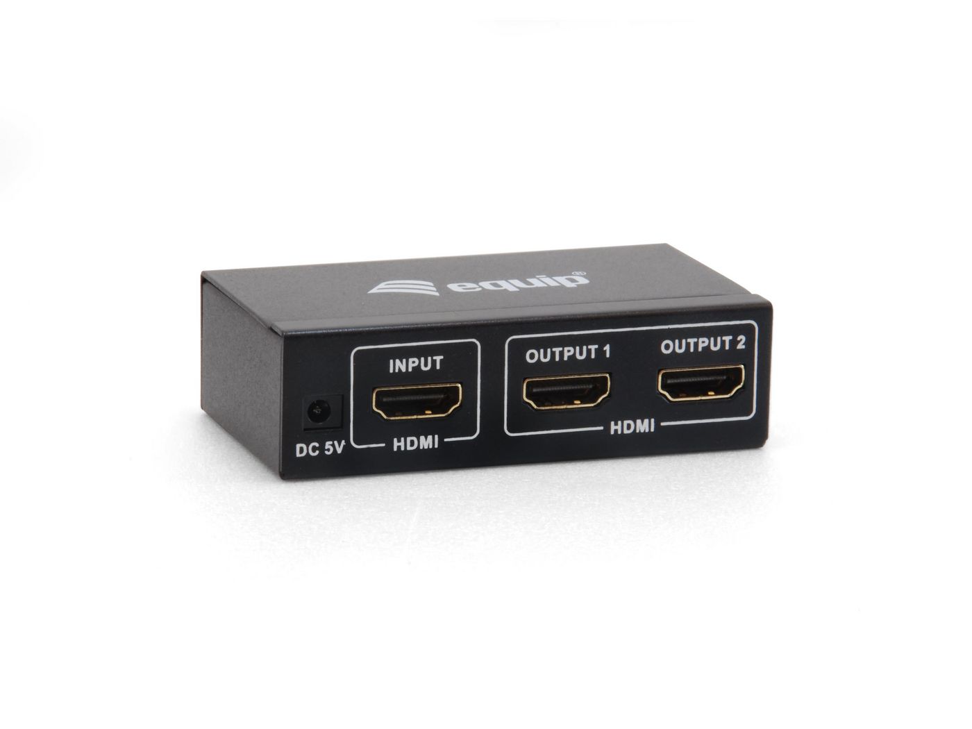 EQUIP HDMI Video Splitter 2-Port unterstuetzt 3D und Full HD 1080p