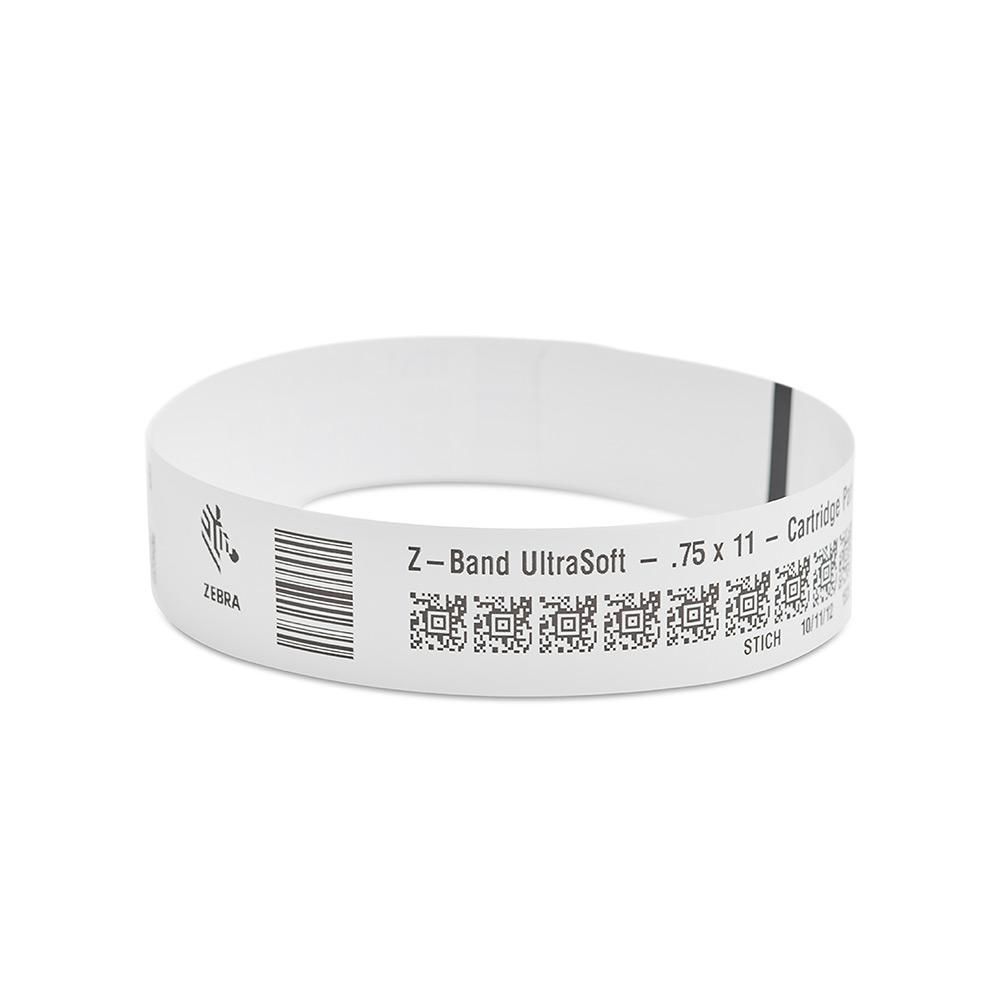 Zebra 10015356K Wristband, Synthetic, 