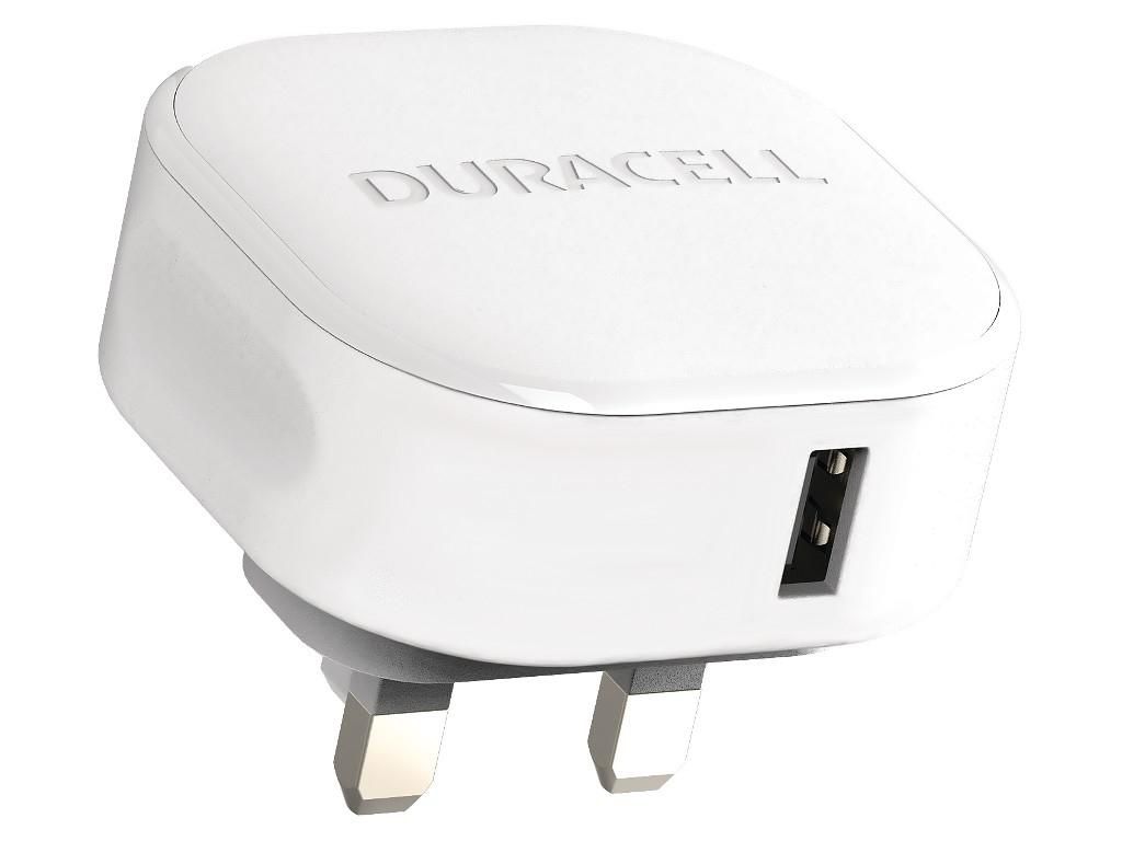Duracell DRACUSB12W-UK W128297294 Mobile Device Charger White 
