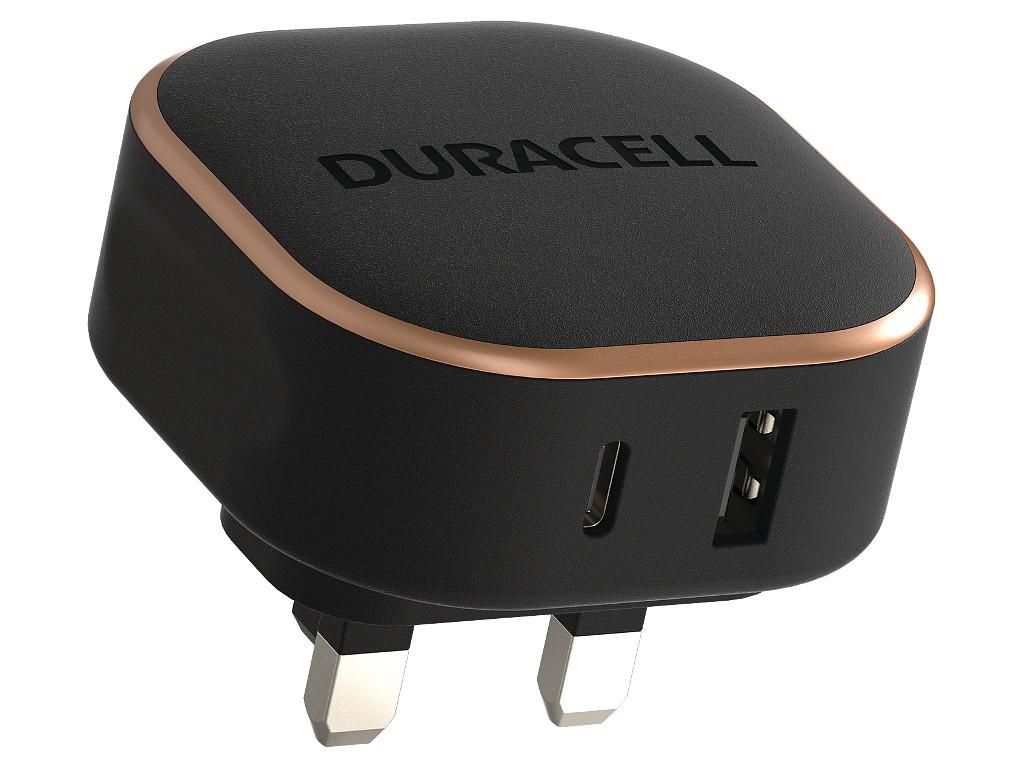 Duracell DRACUSB20-UK W128297299 Mobile Device Charger Black 