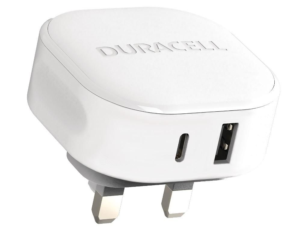 Duracell DRACUSB20W-UK W128297300 Mobile Device Charger White 